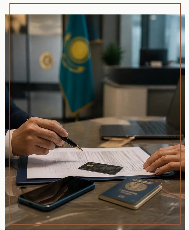 Открытие счета и банковской карты в Казахстане в Южноуральске